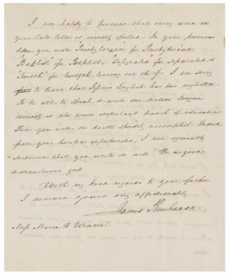 Lot #87 James Buchanan Autograph Letter Signed - Image 2