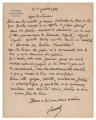 Lot #743 Maurice de Vlaminck Autograph Letter Signed