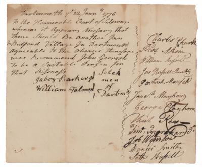Lot #505 George Claghorn Document Signed - Image 1