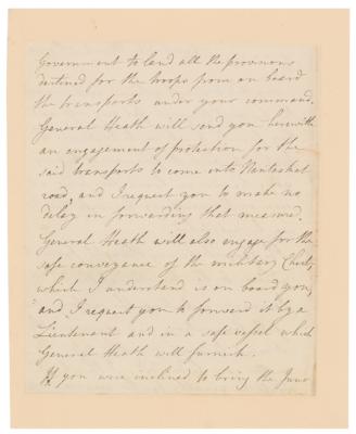 Lot #504 John Burgoyne Letter Signed - Image 2