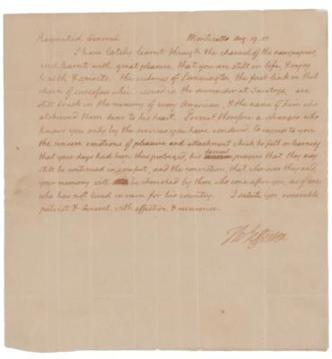 Lot #8 Thomas Jefferson Autograph Letter Signed as President