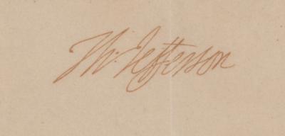 Lot #8 Thomas Jefferson Autograph Letter Signed as President - Image 2
