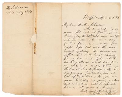 Lot #33 Millard Fillmore Autograph Letter Signed - Image 1