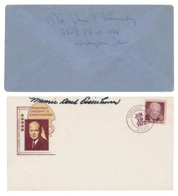 Lot #129 First Ladies: Kennedy and Eisenhower Signed Envelopes - Image 1