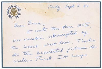 Lot #92 George Bush Autograph Letter Signed - Image 1