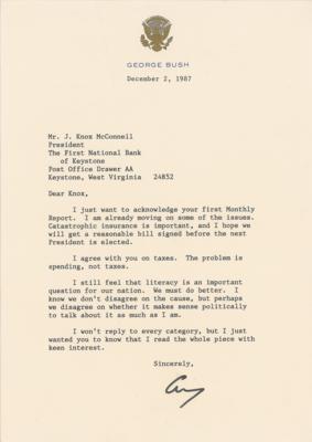 Lot #96 George Bush Typed Letter Signed - Image 1