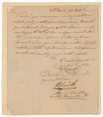 Lot #238 Charles Carroll of Carrollton Autograph Letter Signed - Image 1
