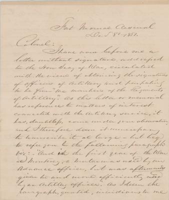 Lot #601 George D. Ramsey Autograph Letter Signed - Image 1