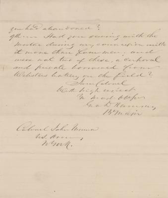 Lot #601 George D. Ramsey Autograph Letter Signed - Image 5