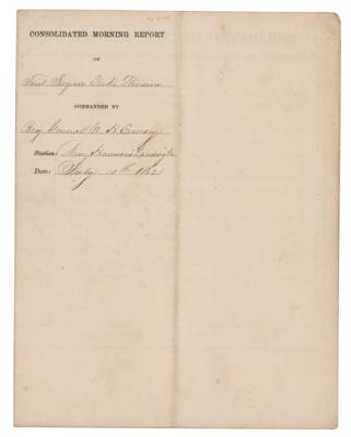 Lot #541 William H. Emory Document Signed - Image 2