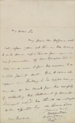 Lot #21 Andrew Jackson and Martin Van Buren Docketing as President and Autograph Letter Signed - Image 1