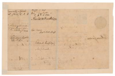 Lot #272 Edward Rutledge Document Signed - Image 2