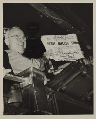 Lot #60 Harry S. Truman Signed Photograph and Typed Letter Signed - Image 1