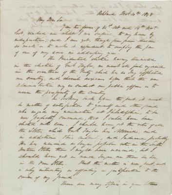 Lot #282 Henry Clay Autograph Letter Signed - Image 1