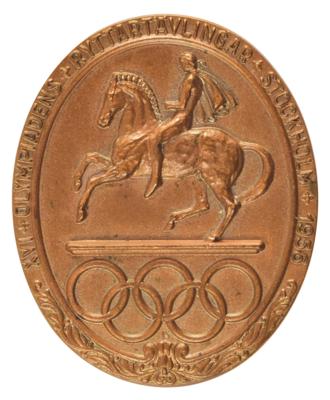 Lot #6056 Stockholm 1956 Summer Olympics Bronze Participation Medal - Image 1