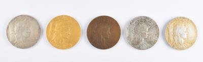 Lot #6005 Paris 1900 Exposition Universelle Set of (5) Medals - Image 2