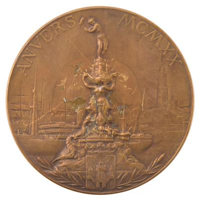 Lot #6018 Antwerp 1920 Olympics Bronze Winner’s Medal - Image 2
