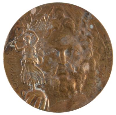 Lot #6002 Athens 1896 Olympics Bronze Winner's Medal - Image 1