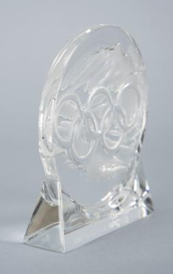 Lot #6139 Albertville 1992 Winter Olympics Lalique Paperweight - Image 2