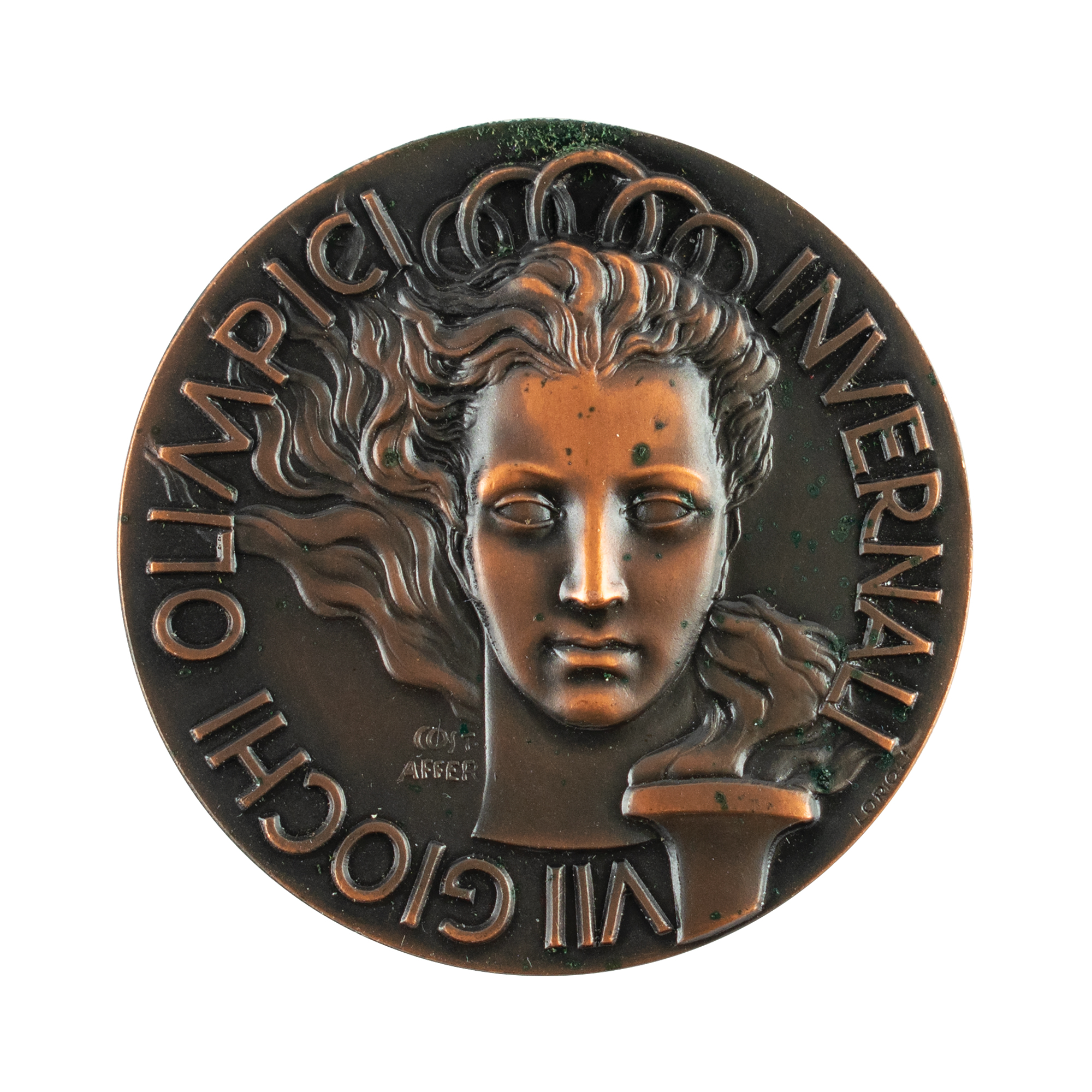 Lot #6053 Tug Wilson's Cortina 1956 Winter Olympics Participation Medal