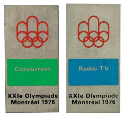 Lot #6096 Montreal 1976 Summer Olympics (2) Badges