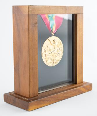 Lot #6123 Los Angeles 1984 Summer Olympics Sample Gold Winner's Medal - Image 4