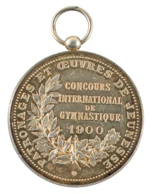 Lot #6006 Paris 1900 Olympics Participation Medal for 'Gymnastics' - Image 1