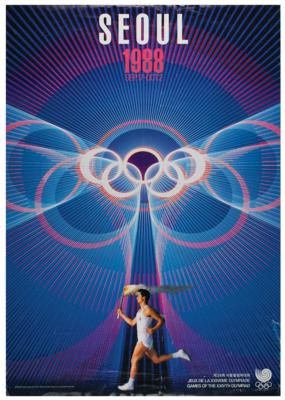 Lot #6135 Seoul 1988 Summer Olympics Poster