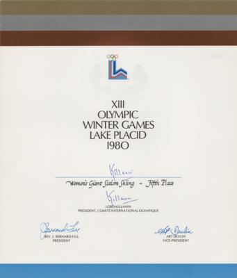 Lot #6100 Lake Placid 1980 Winter Olympics Winner's Diploma - Image 1
