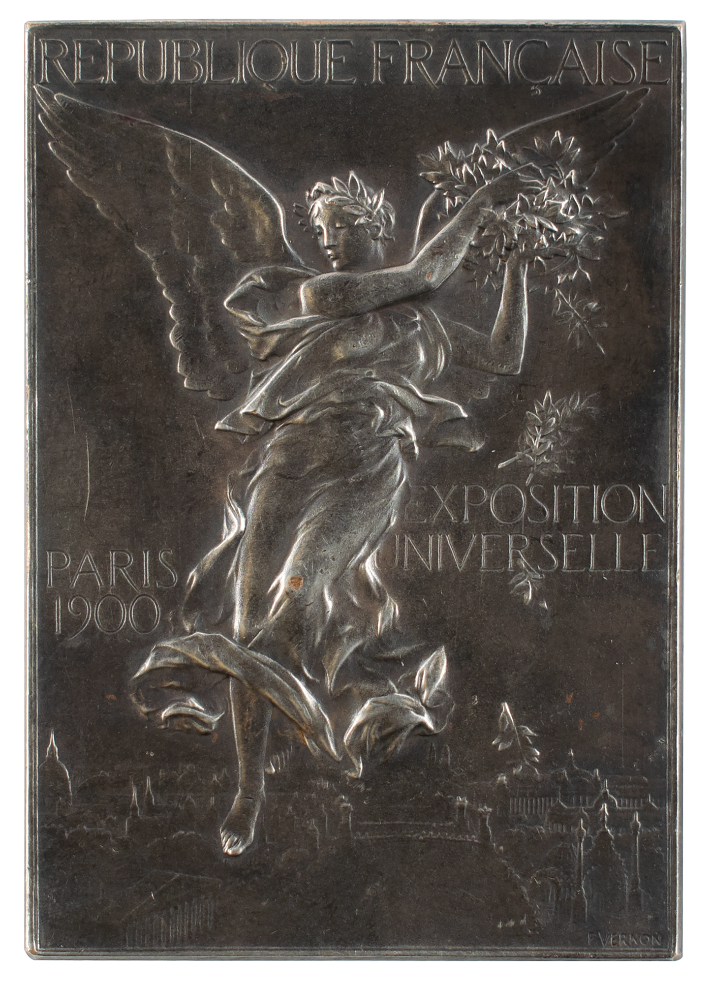 Lot #6004 Paris 1900 Olympics Silver Winner’s Medal for Shooting