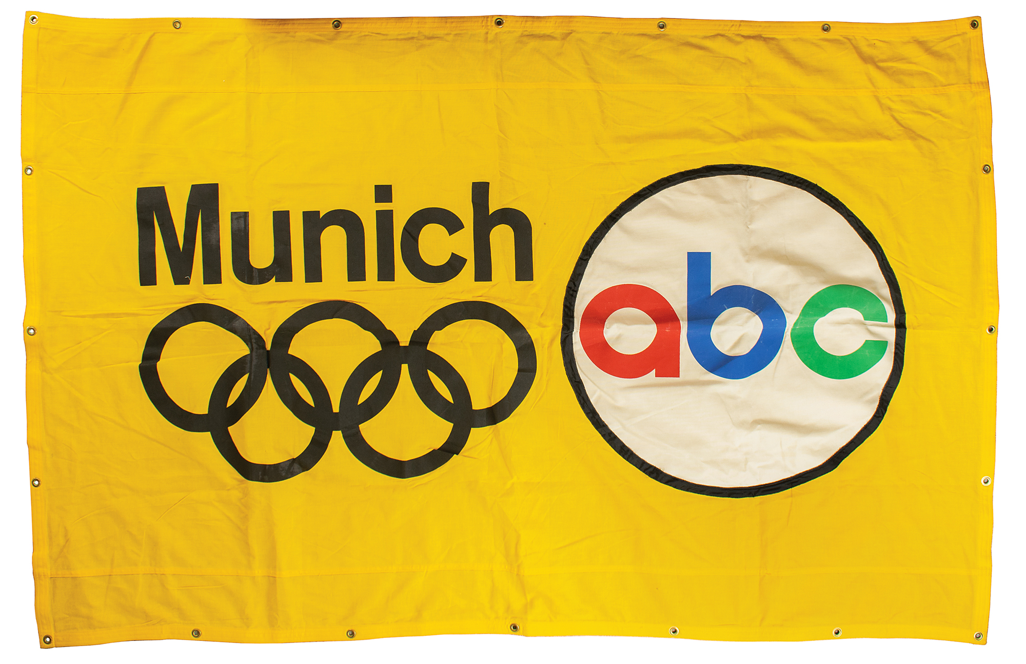 Lot #6088 Munich 1972 Summer Olympics ABC Sports Banner