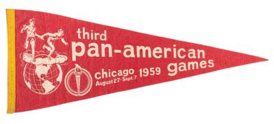 Lot #6061 Chicago 1959 Pan American Games Pennant - Image 1