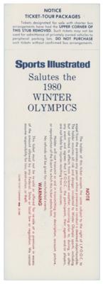 Lot #6104 Lake Placid 1980 Winter Olympics 'Miracle on Ice' Ticket - Image 2
