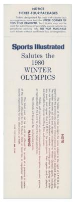 Lot #6105 Lake Placid 1980 Winter Olympics Hockey Final Ticket - Image 2