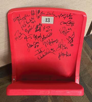 Lot #6111 Lake Placid 1980 Winter Olympics: 'Miracle on Ice' Team USA Signed Seat