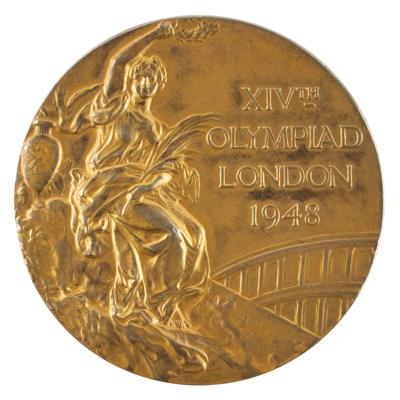 Lot #6049 London 1948 Summer Olympics Gold Winner's Medal