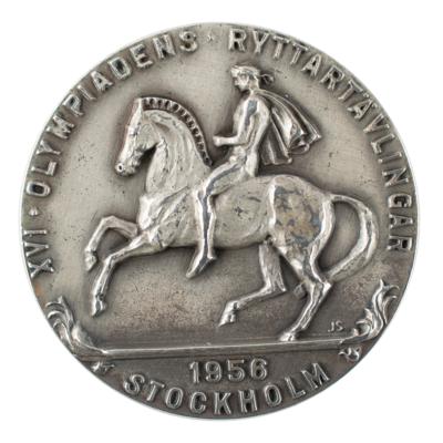 Lot #6055 Stockholm 1956 Summer Olympics Silver Winner's Medal - Image 1
