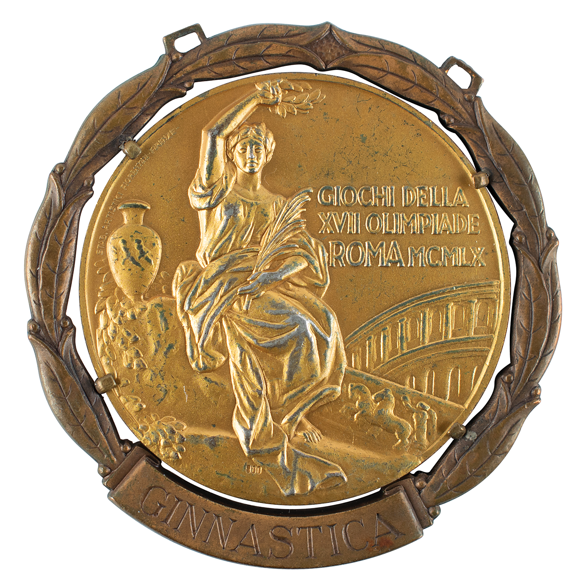 Lot #6063 Rome 1960 Summer Olympics Gold Winner's Medal