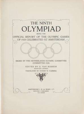 Lot #6024 Amsterdam 1928 Summer Olympics Official Report - Image 2