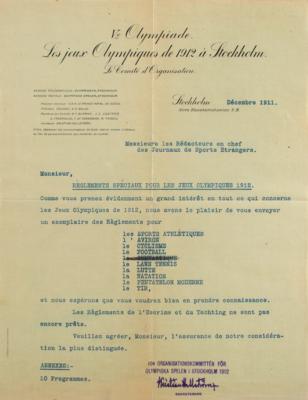 Lot #6015 Stockholm 1912 Olympics Lot of (7) Regulation Booklets - Image 2