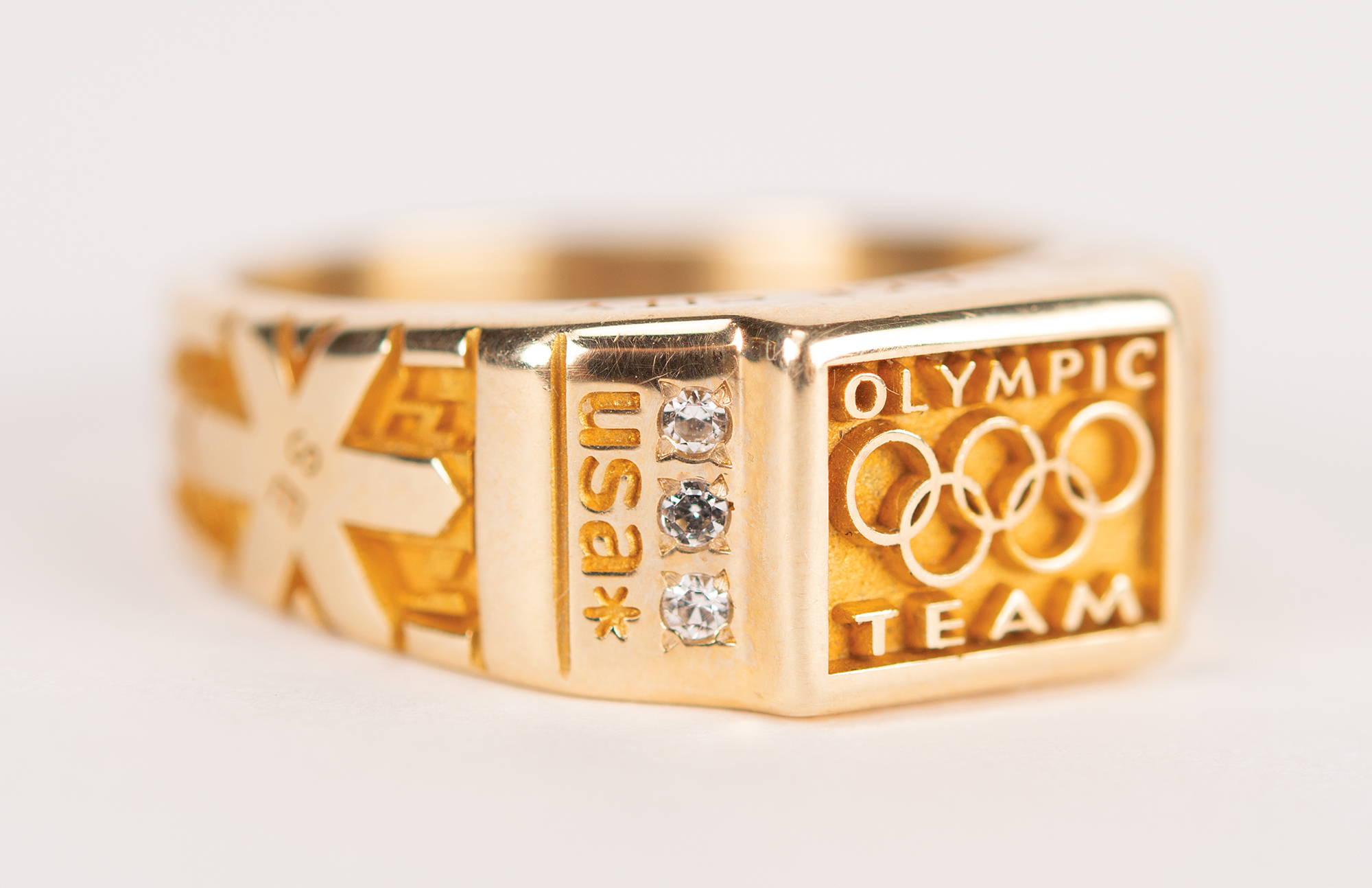 Lot #6161 Salt Lake City 2002 Winter Olympics 10K Gold Ring