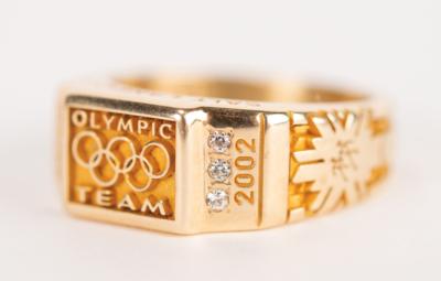 Lot #6161 Salt Lake City 2002 Winter Olympics 10K Gold Ring - Image 2
