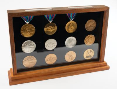 Lot #6130 Calgary 1988 Winter Olympics Winner's and Participation Medal Collection - Image 4