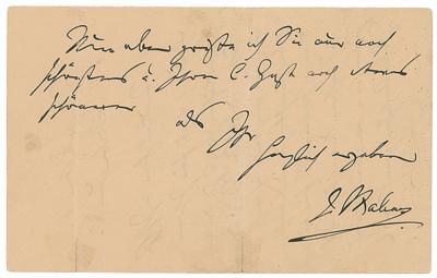 Lot #589 Johannes Brahms Autograph Letter Signed