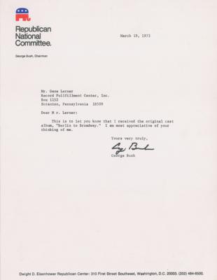 Lot #69 George Bush Typed Letter Signed - Image 1