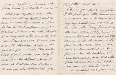 Lot #564 Oliver Wendell Holmes, Sr. Autograph Letter Signed - Image 2