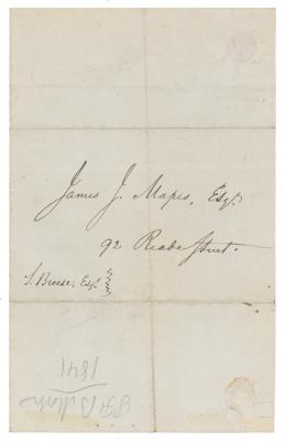 Lot #197 Samuel F. B. Morse Autograph Letter Signed - Image 2