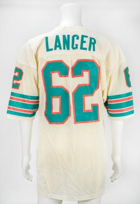 Lot #876 Jim Langer Game-Used Miami Dolphins Road Jersey - Image 2
