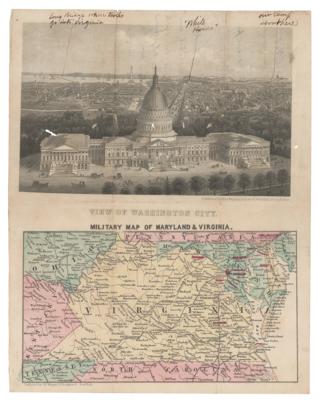 Lot #369 Civil War: Virginia and Washington, D.C. Military Map - Image 1
