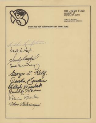 Lot #915 Baseball Hall of Famers Signatures